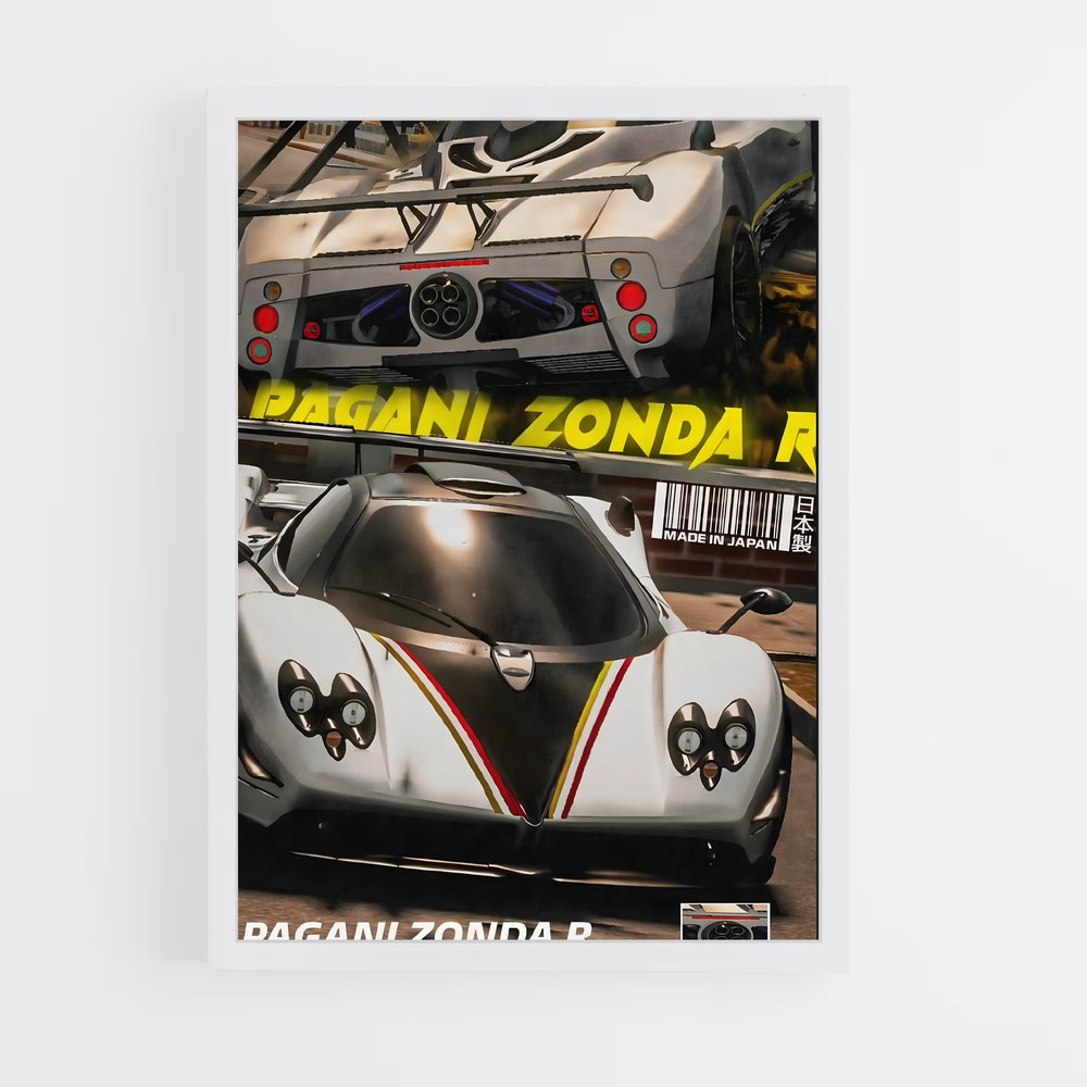 Poster Zonda R Legend – affiche Pagani (vue 3)